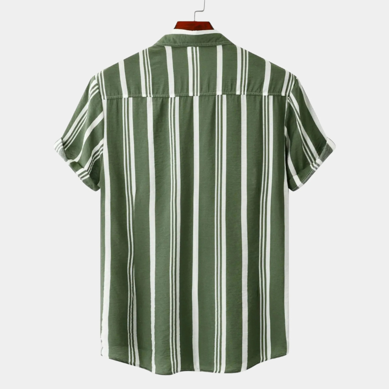 Herren bequemes gestreiftes Hemd mit lässiger Passform für moderne Outfits“

