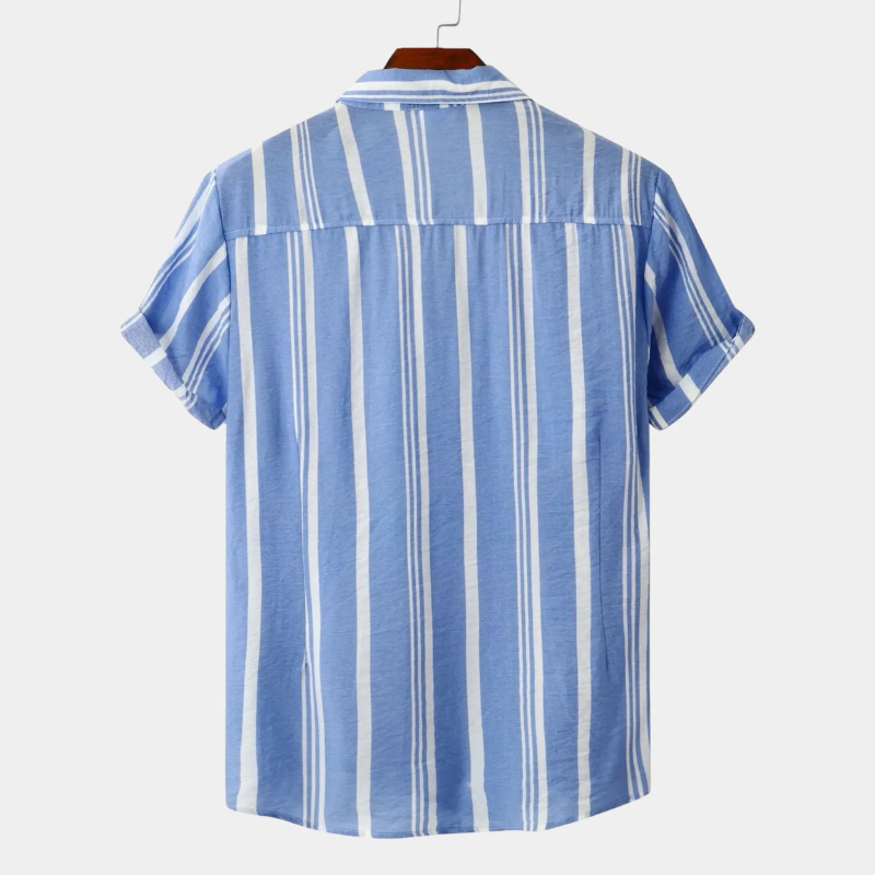 Herren bequemes gestreiftes Hemd mit lässiger Passform für moderne Outfits“

