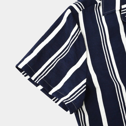 Herren bequemes gestreiftes Hemd mit lässiger Passform für moderne Outfits“

