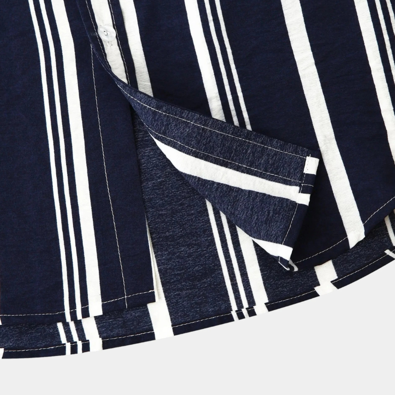 Herren bequemes gestreiftes Hemd mit lässiger Passform für moderne Outfits“

