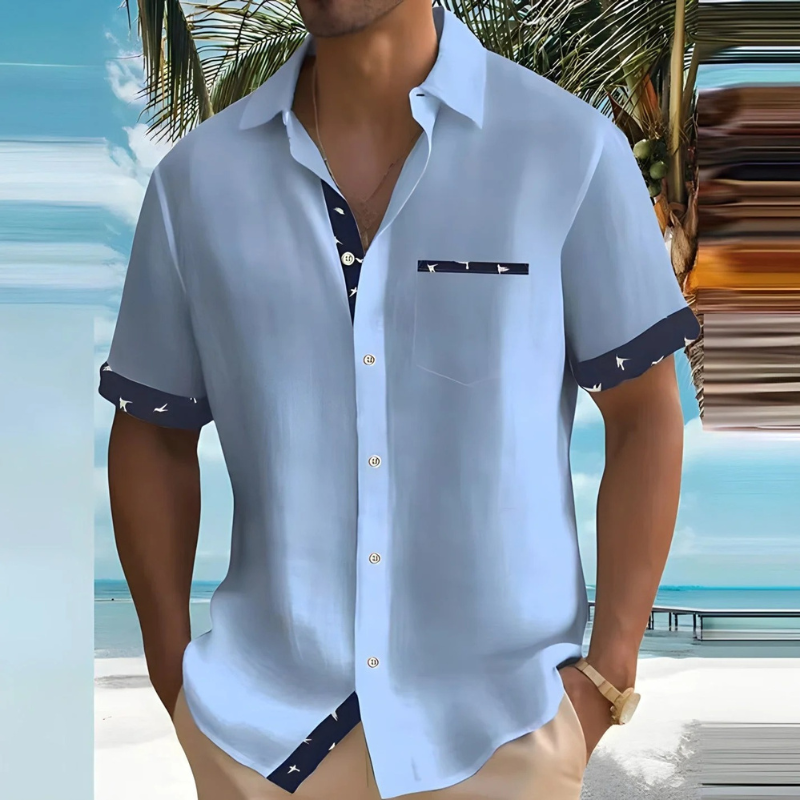 Herren bequemes Urlaubshemd für stilvolle und entspannte Sommer-Looks