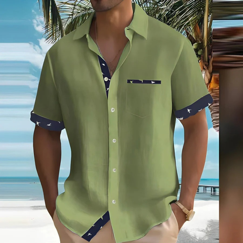Herren bequemes Urlaubshemd für stilvolle und entspannte Sommer-Looks