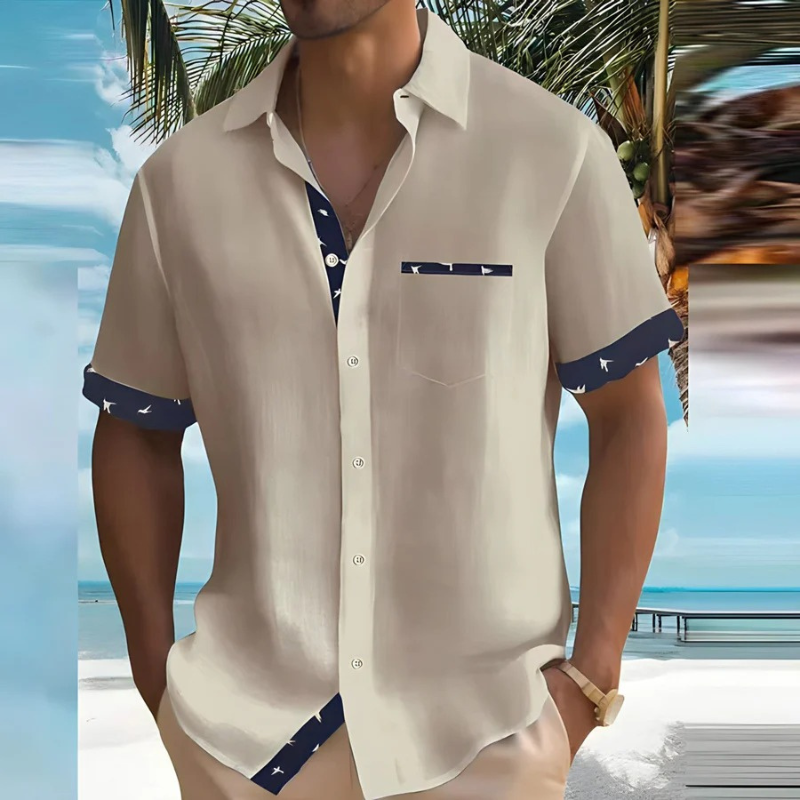 Herren bequemes Urlaubshemd für stilvolle und entspannte Sommer-Looks