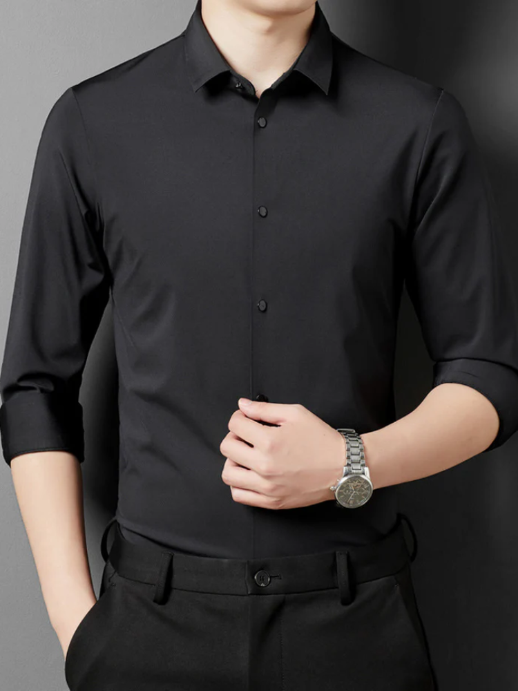 Herren bügelfreies Businesshemd für einen gepflegten Look ohne Bügelaufwand