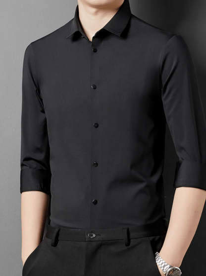 Herren bügelfreies Businesshemd für einen gepflegten Look ohne Bügelaufwand