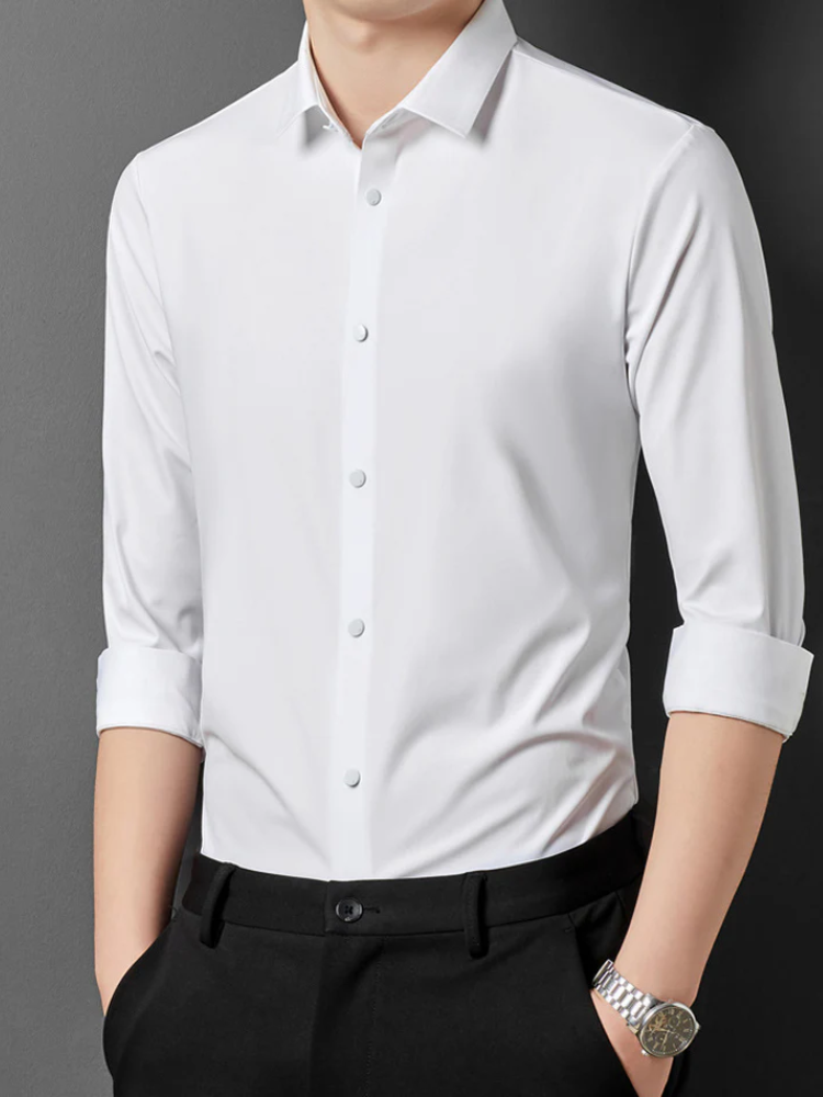 Herren bügelfreies Businesshemd für einen gepflegten Look ohne Bügelaufwand