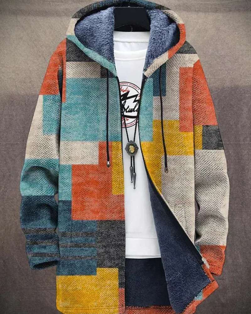 Herren bunter Kapuzenpullover mit modernem Design