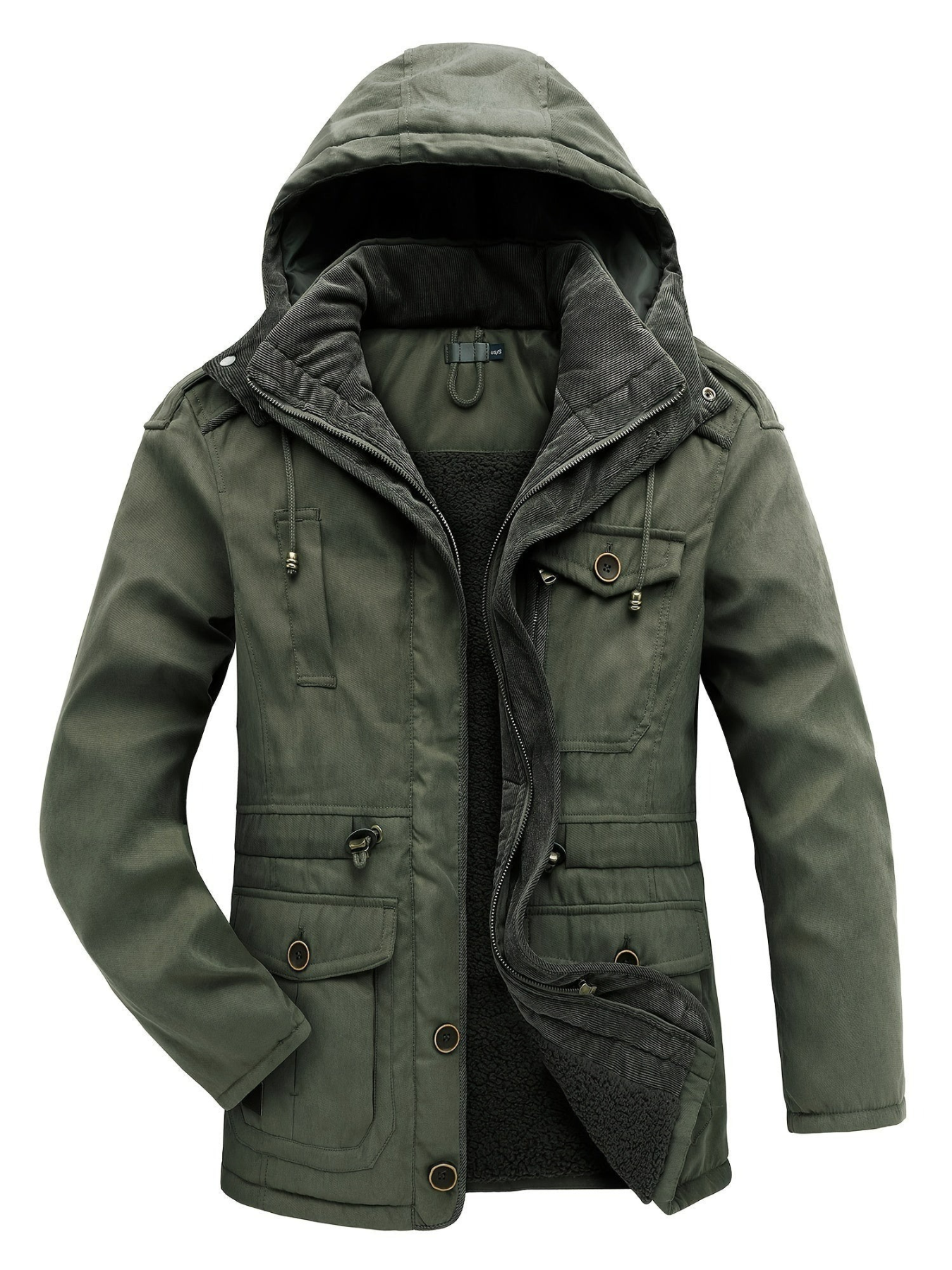 Herren dicke Outdoor-Winterjacke in modernem Design für kalte Tage und Outdoor-Aktivitäten


