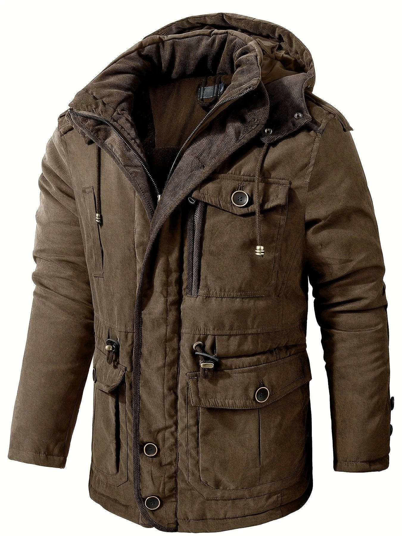 Herren dicke Outdoor-Winterjacke in modernem Design für kalte Tage und Outdoor-Aktivitäten

