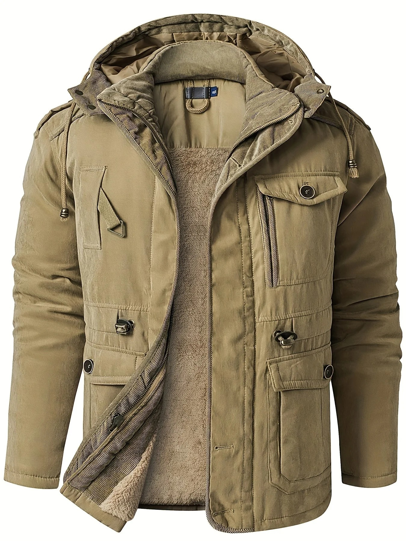 Herren dicke Outdoor-Winterjacke in modernem Design für kalte Tage und Outdoor-Aktivitäten


