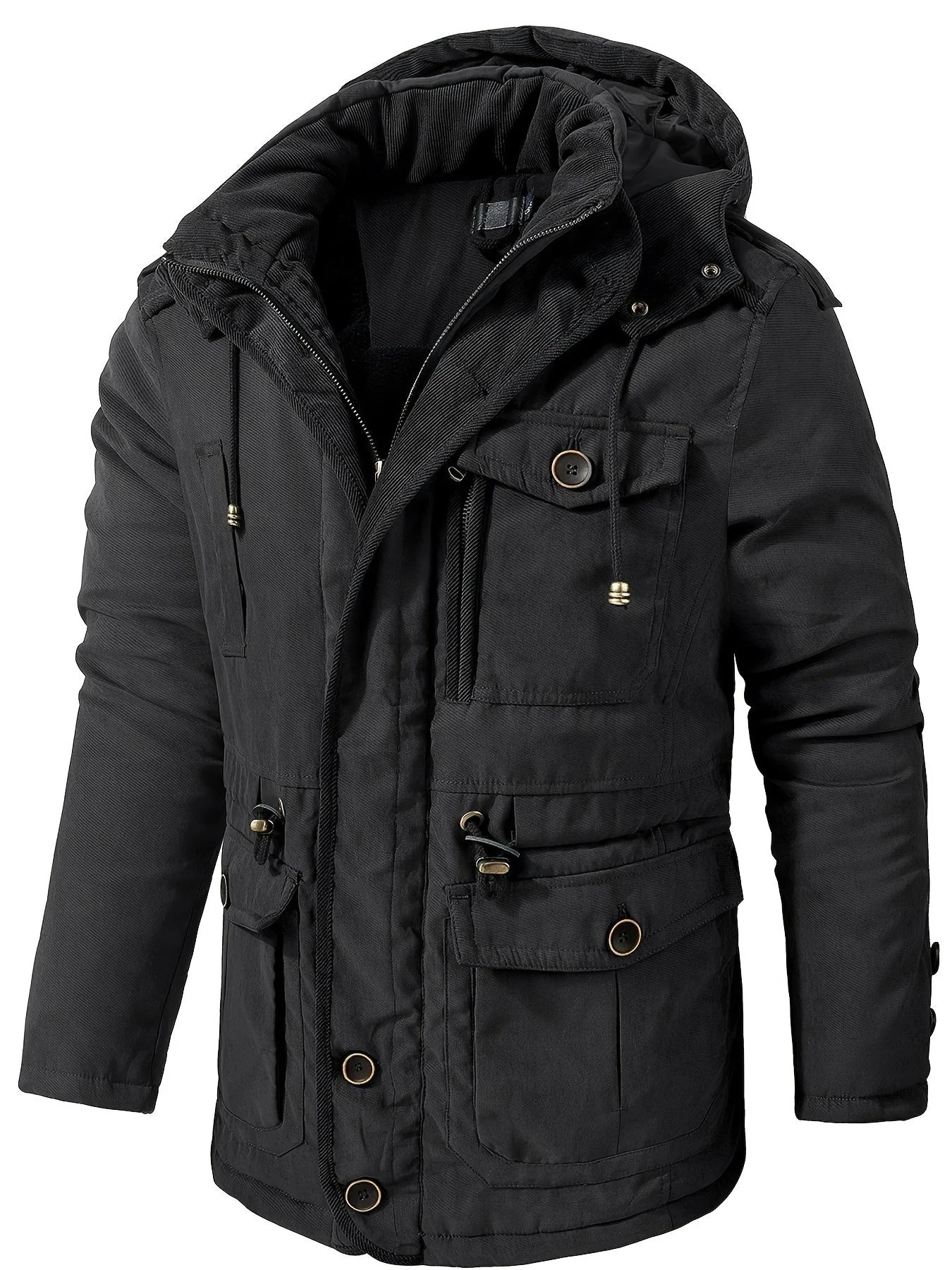 Herren dicke Outdoor-Winterjacke in modernem Design für kalte Tage und Outdoor-Aktivitäten

