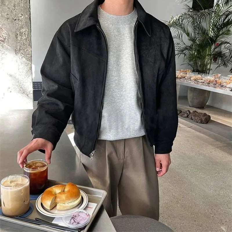Herren elegante Herbstjacke mit modernem Schnitt, ideal für stilvolle Auftritte im Herbst.