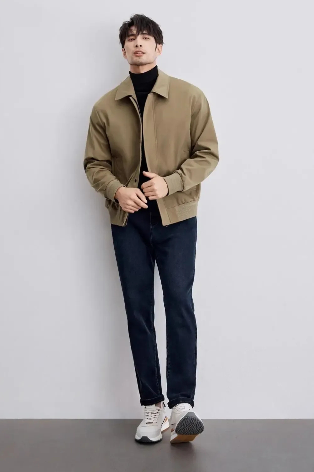 Herren elegante Herbstjacke in zeitlosem Design für kühle Tage