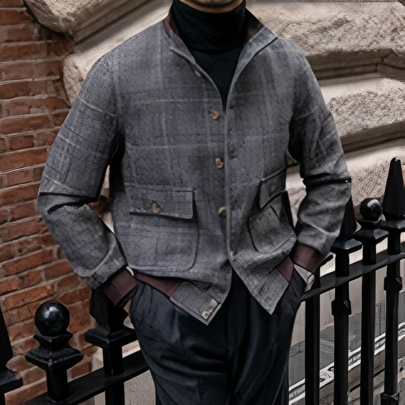Herren elegante luxuriöse Vintage-Jacke mit klassischem Design für stilvolle und edle Outfits.