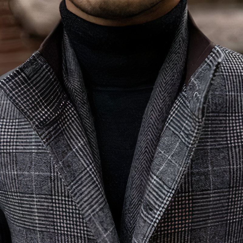 Herren elegante luxuriöse Vintage-Jacke mit klassischem Design für stilvolle und edle Outfits.