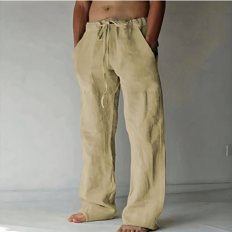 Herren elegante Strandhosen mit moderner Passform für den Sommer