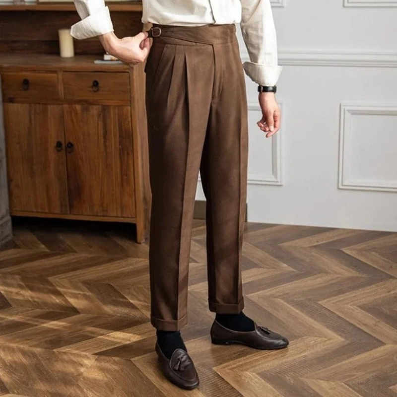 Herren elegante Vintage-Hose für stilvolle Auftritte in Alltag und Business