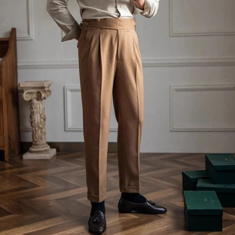 Herren elegante Vintage-Hose für stilvolle Auftritte in Alltag und Business