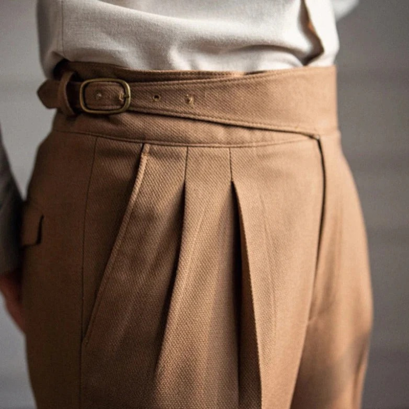 Herren elegante Vintage-Hose für stilvolle Auftritte in Alltag und Business