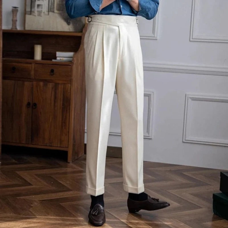 Herren elegante Vintage-Hose für stilvolle Auftritte in Alltag und Business