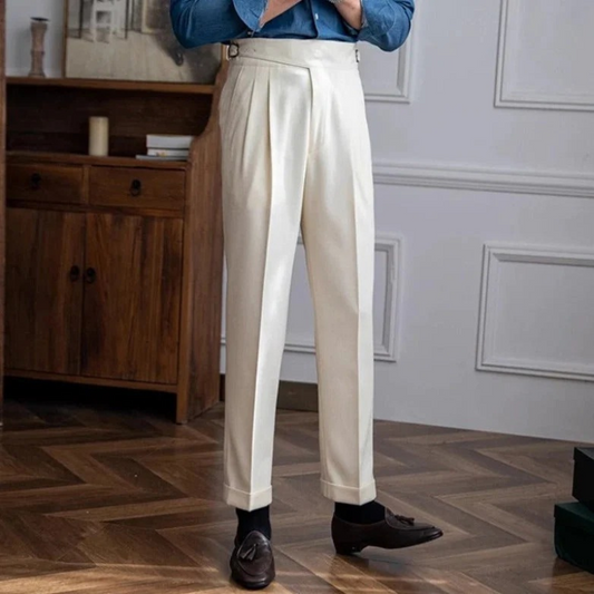 Herren elegante Vintage-Hose für stilvolle Auftritte in Alltag und Business