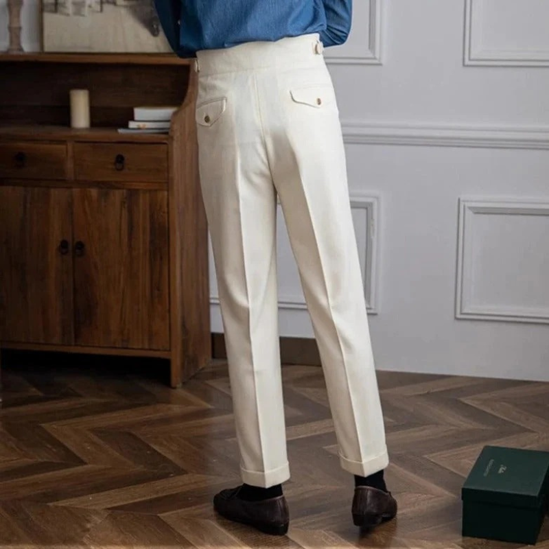 Herren elegante Vintage-Hose für stilvolle Auftritte in Alltag und Business
