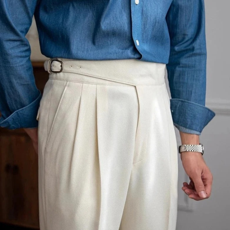 Herren elegante Vintage-Hose für stilvolle Auftritte in Alltag und Business
