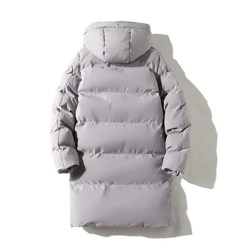Elegante Winterjacke für Herren mit Kapuze und zeitlosem Design für kalte Tage