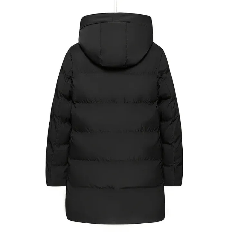 Elegante Winterjacke für Herren mit Kapuze und zeitlosem Design für kalte Tage