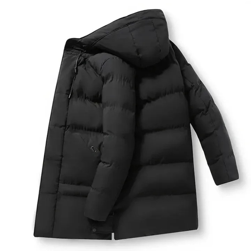 Elegante Winterjacke für Herren mit Kapuze und zeitlosem Design für kalte Tage