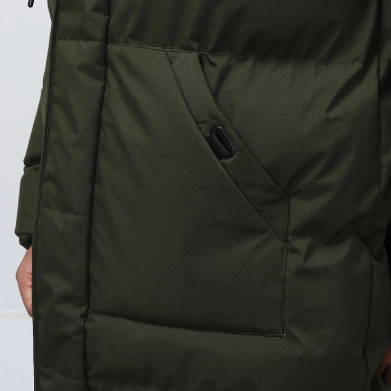 Elegante Winterjacke für Herren mit Kapuze und zeitlosem Design für kalte Tage