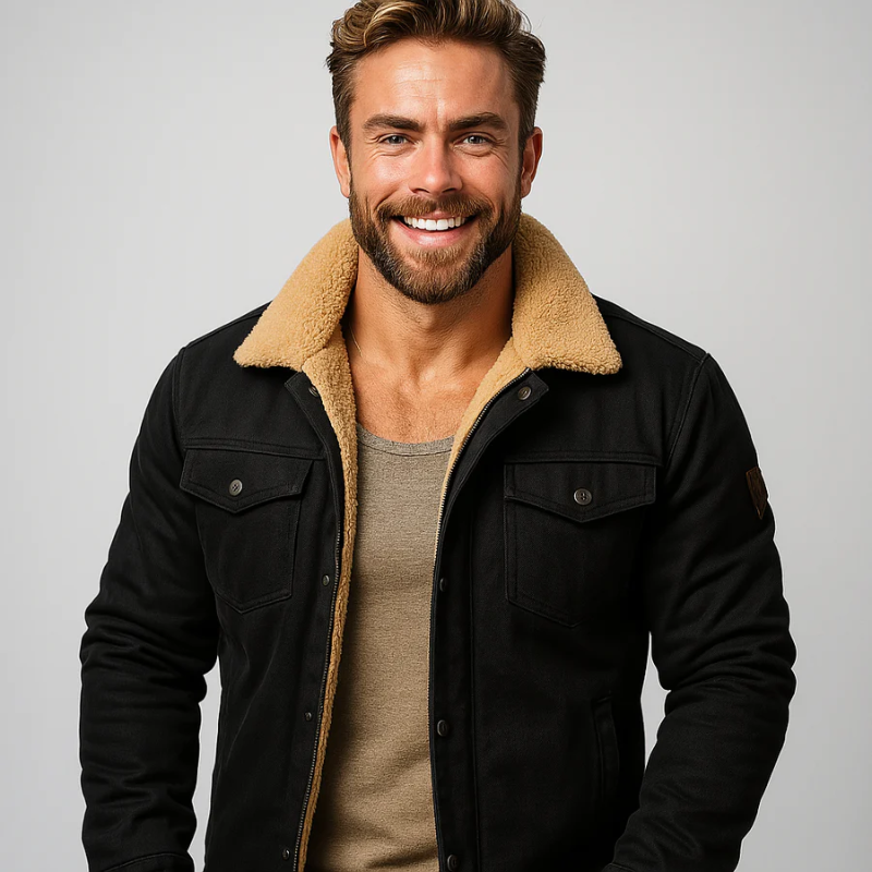 Herren elegante Bomberjacke in modernem Design
