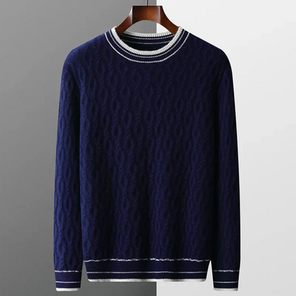 Herren eleganter Herbstpullover in modernem und zeitlosem Stil.