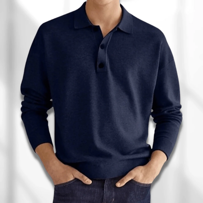 Herren Polopullover in elegantem Design für warme und stilvolle Auftritte
