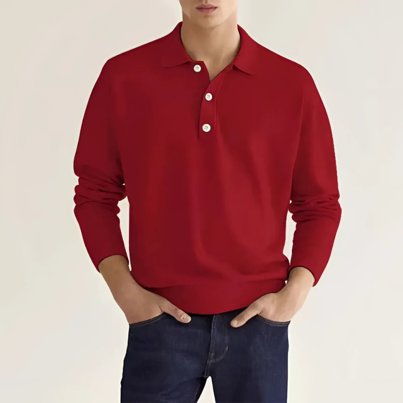 Herren Polopullover in elegantem Design für warme und stilvolle Auftritte