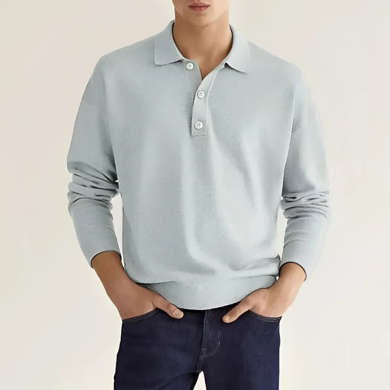 Herren Polopullover in elegantem Design für warme und stilvolle Auftritte
