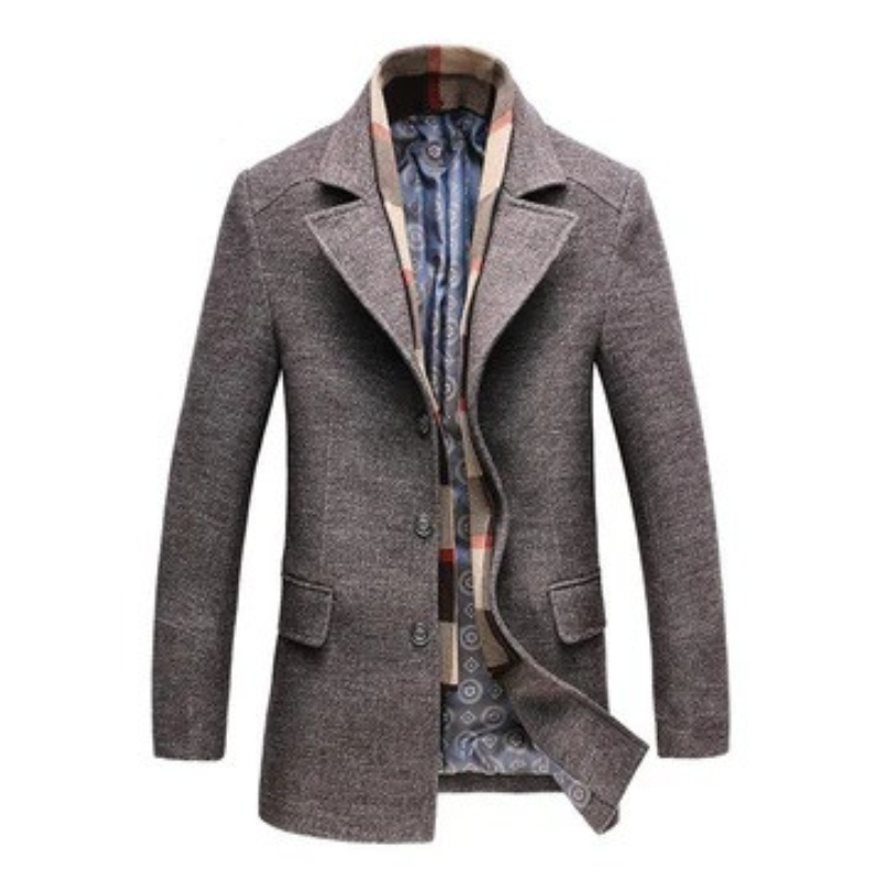Herren eleganter Premium-Wintermantel, stilvoll und funktional für kalte Tage