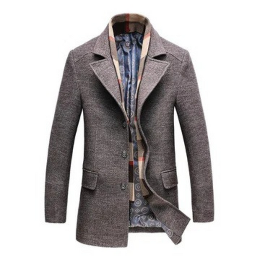 Herren eleganter Premium-Wintermantel, stilvoll und funktional für kalte Tage