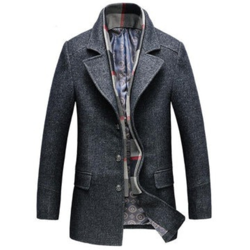 Herren eleganter Premium-Wintermantel, stilvoll und funktional für kalte Tage