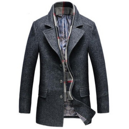 Herren eleganter Premium-Wintermantel, stilvoll und funktional für kalte Tage