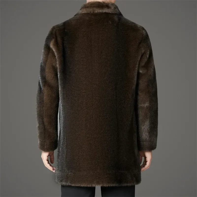 Herren eleganter weicher Mantel in klassischem Design
