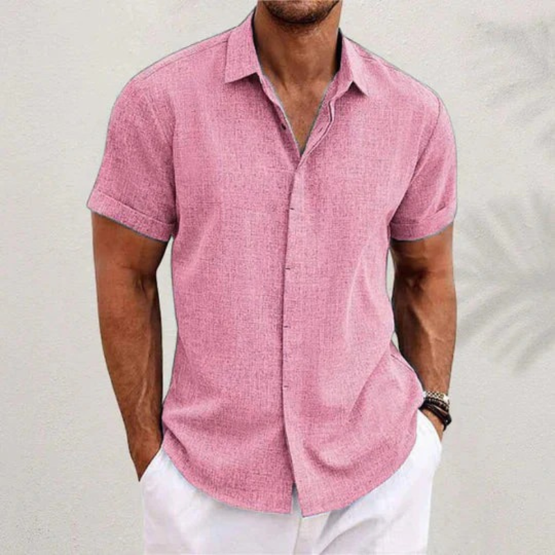 Herren elegantes Hemd mit Knopfleiste für sommerliche Anlässe