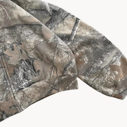 Herren entspannter Camouflage-Hoodie mit Kapuze und Kängurutasche