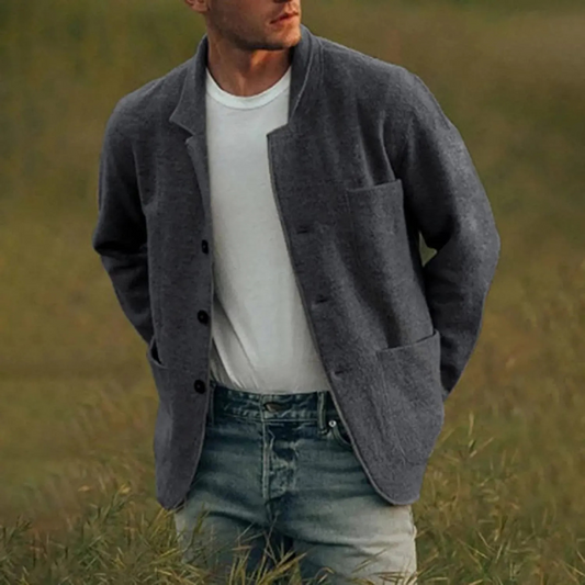 Herren-Freizeit-Herbststrickjacke für stilvolle Herbsttage