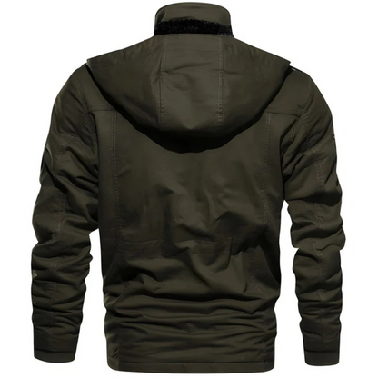  Funktionale Herrenjacke im Militärstil mit mehreren Taschen und modernem Schnitt