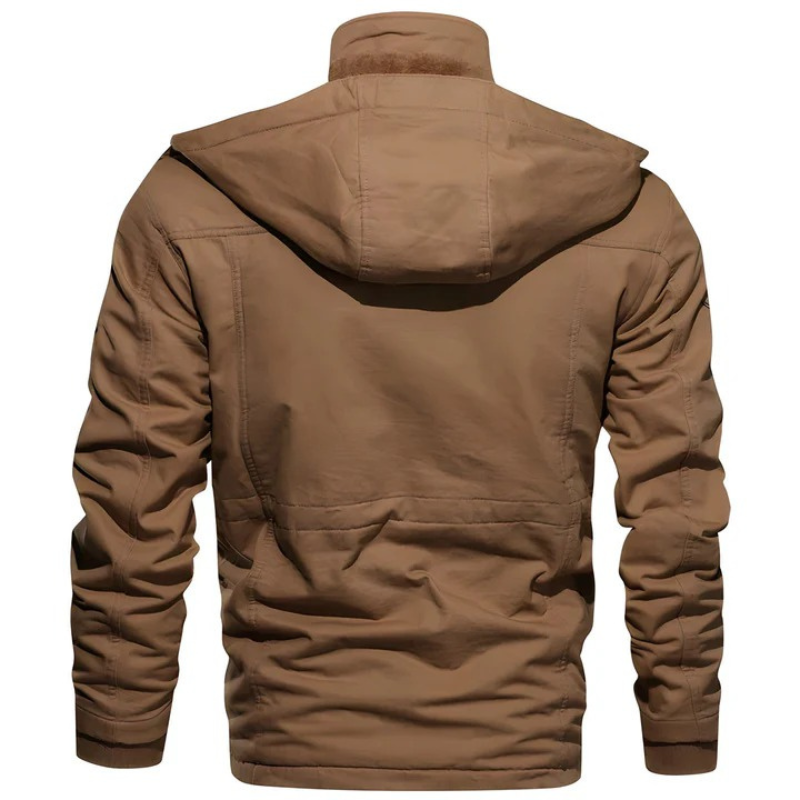  Funktionale Herrenjacke im Militärstil mit mehreren Taschen und modernem Schnitt