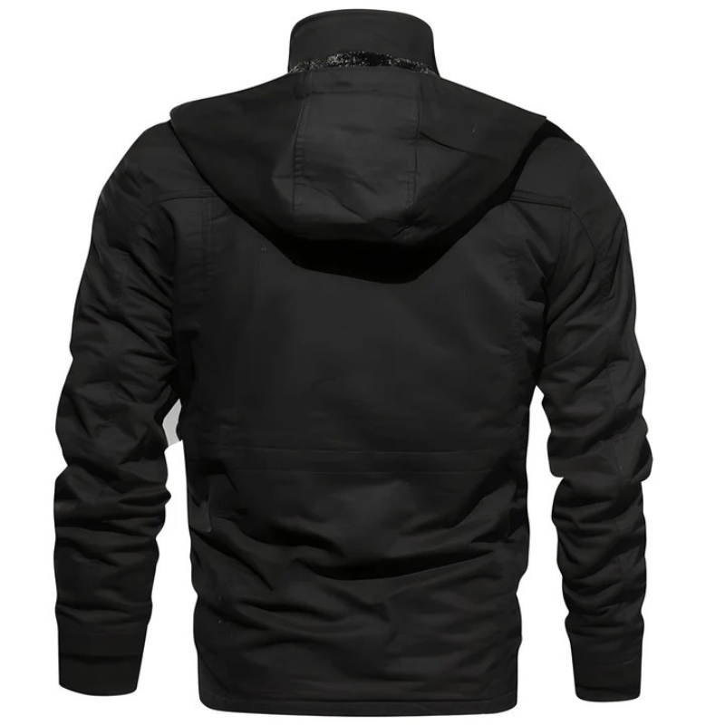  Funktionale Herrenjacke im Militärstil mit mehreren Taschen und modernem Schnitt