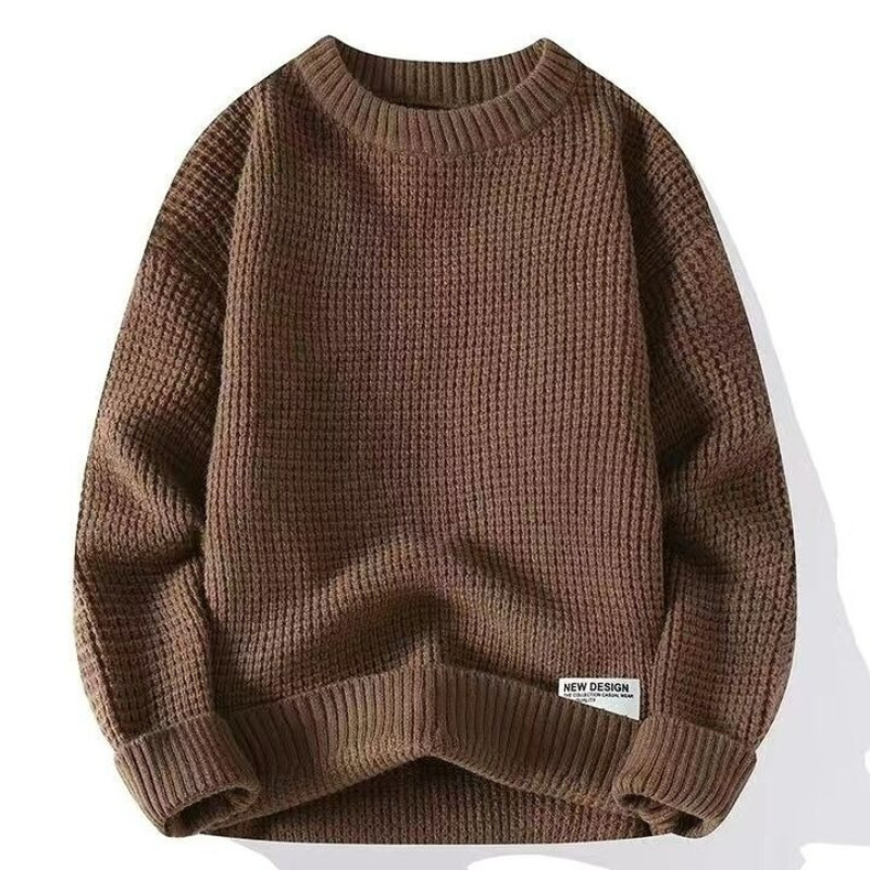 Herren gemütlicher Strickpullover in klassischem Design für Alltag und Freizeit