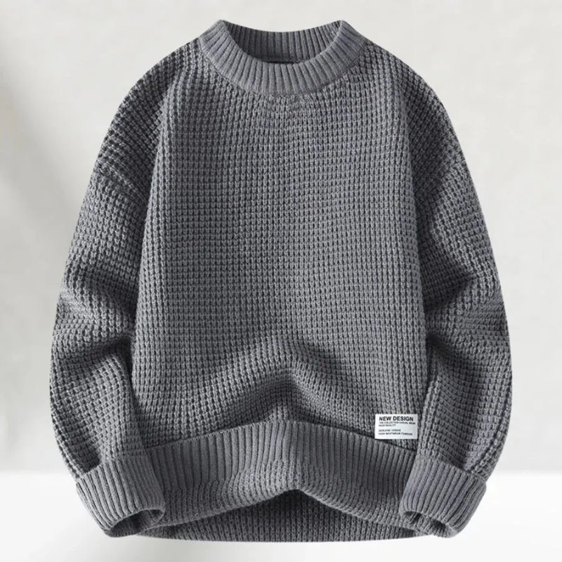 Herren gemütlicher Strickpullover in klassischem Design für Alltag und Freizeit
