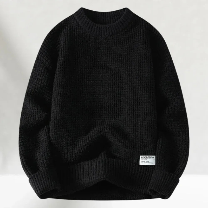 Herren gemütlicher Strickpullover in klassischem Design für Alltag und Freizeit